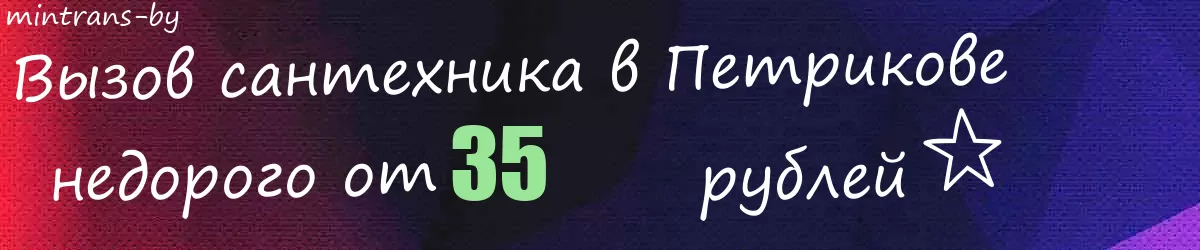 Сантехник в Петрикове